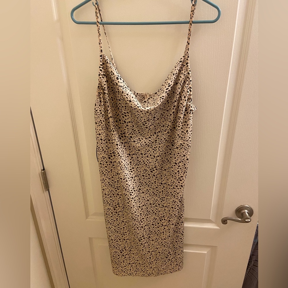 F21+ spotted mini dress